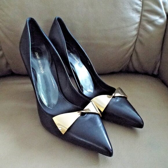 Stuart Weitzman Shoes - STUART WEITZMAN leather PUMPS black
